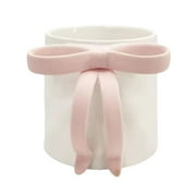 Ceramic Coffee Mug with Pink Bow Handle for Women Coquette Decor Valentine FAST F3F5